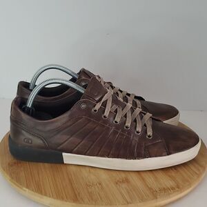 Democrata Men's Brown Leather Sneakers EU 43